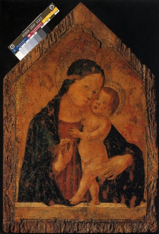 Anonimo — Aquili Antonio (Antoniazzo Romano) - bottega - sec. XV - Madonna con Bambino — insieme